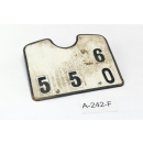 OSSA 125 B 1957 - 1960 - license plate holder number...
