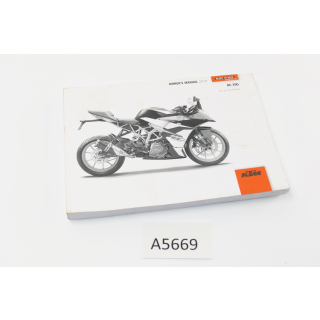 KTM RC 390 2018 - Bedienungsanleitung Englisch A5669