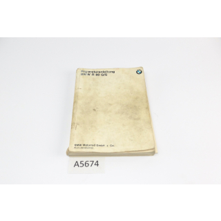 BMW R 80 G/S 247E 1981 - Repair Manual A5674