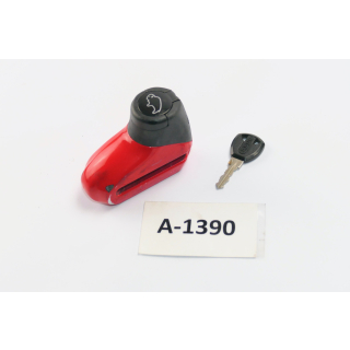 ABUS per BMW R 100 RT 247 1991 - blocca disco freno rosso A1390